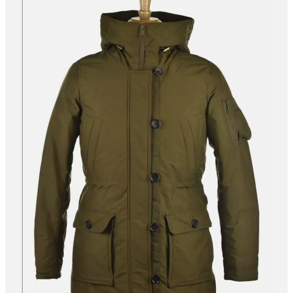Uniqlo Men Coats & Jackets Parkas SM Olive Green Polyester